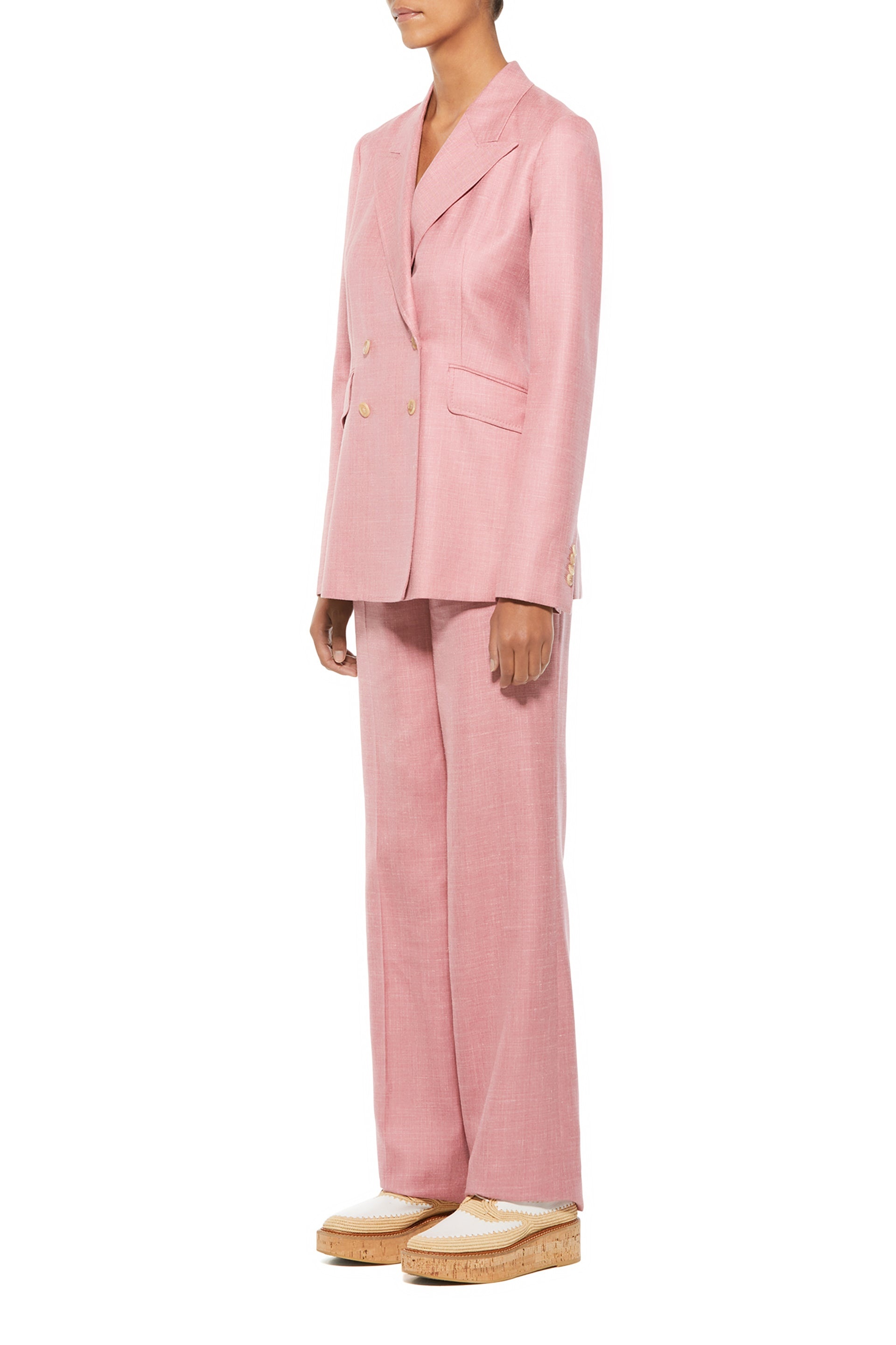 Angela Blazer in Silk Wool with Linen - 3