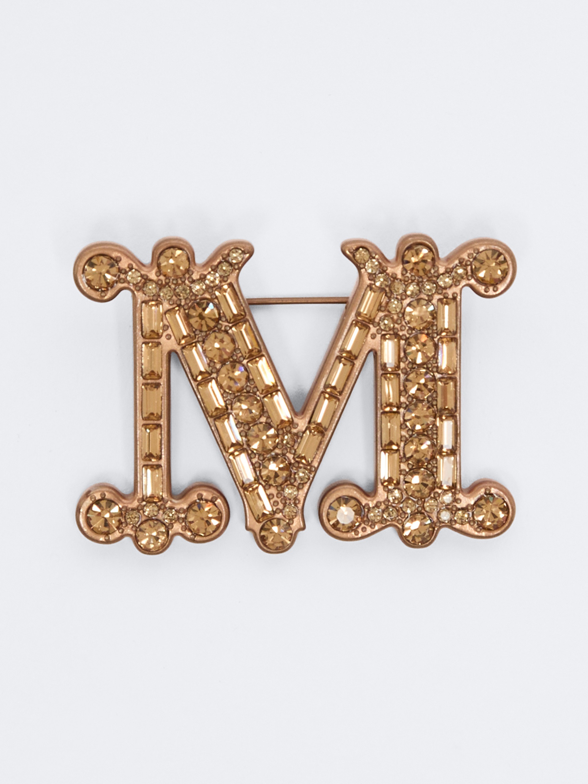 BATH2 Crystal-adorned Monogram brooch - 1