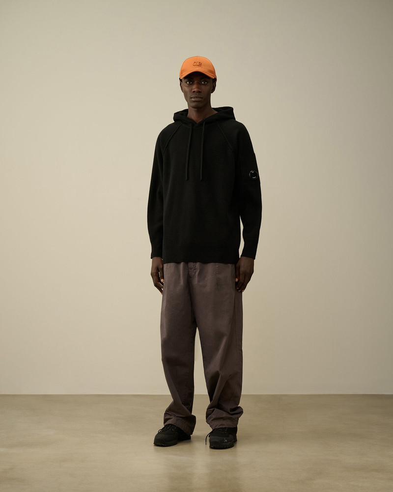 Lambswool GRS Hooded Waffle Knit 6
