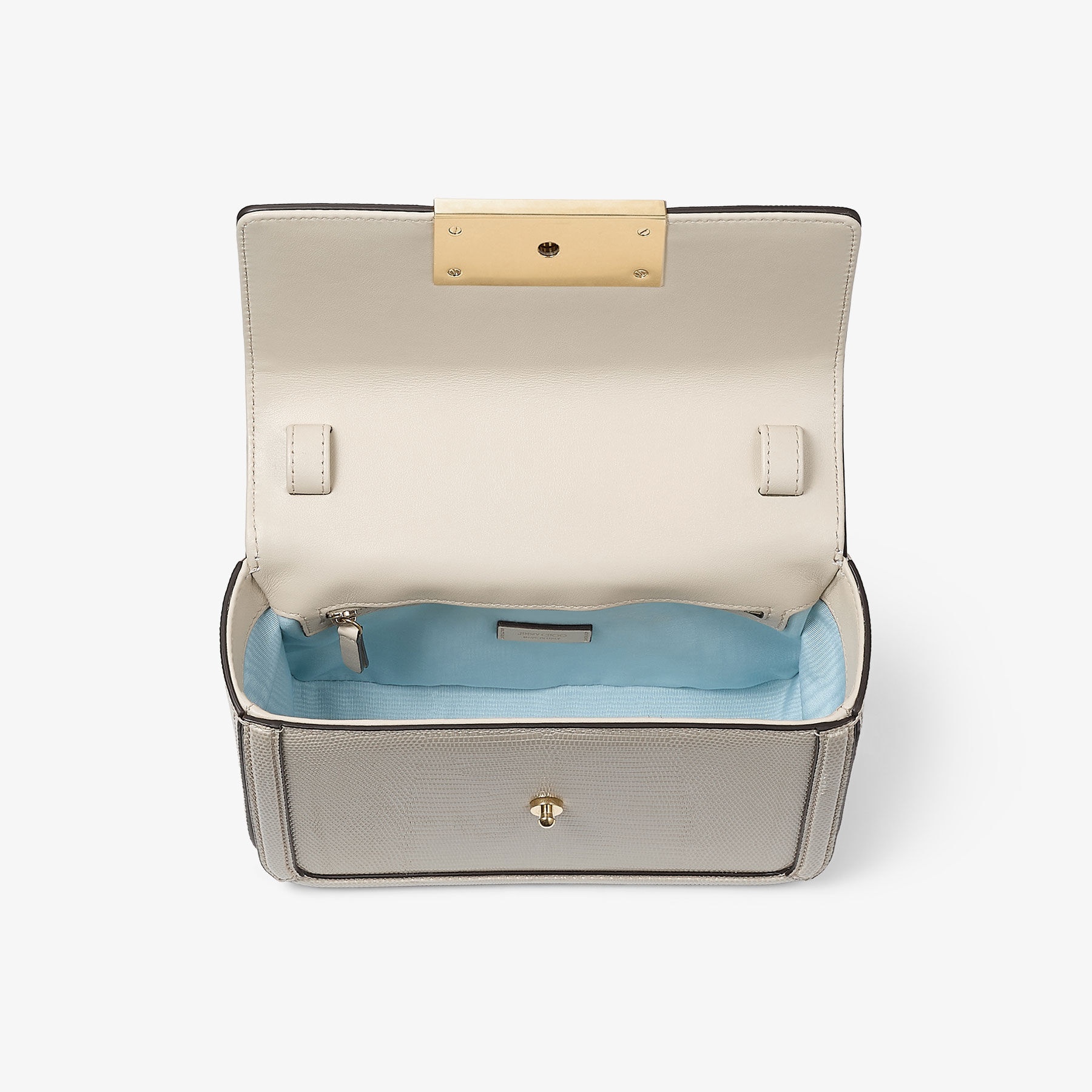 Diamond Top Handle
Bamboo Lizard Print Top Handle Bag - 4