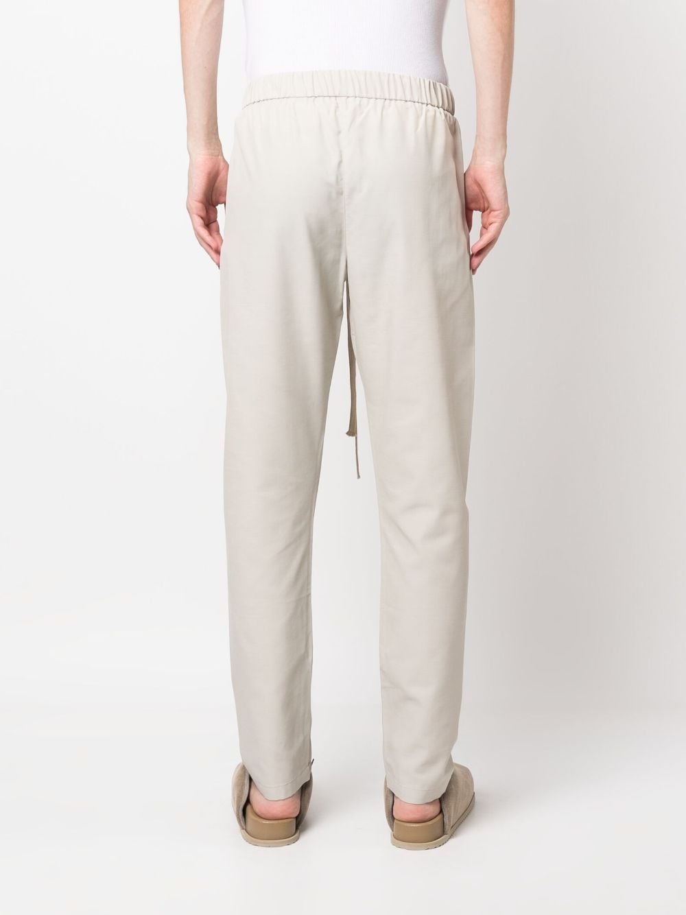 tapered-leg drawstring trousers - 4