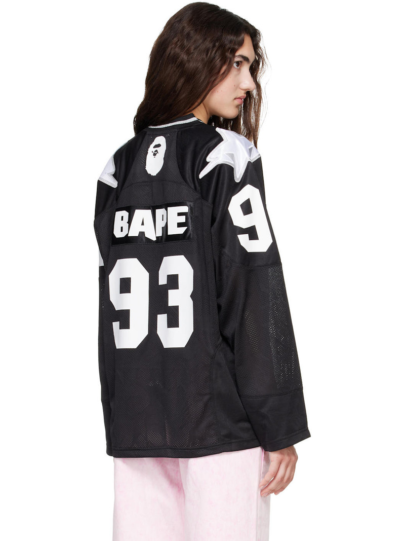 Black Line Camo Multi Logo Football Jersey T-shirt 3