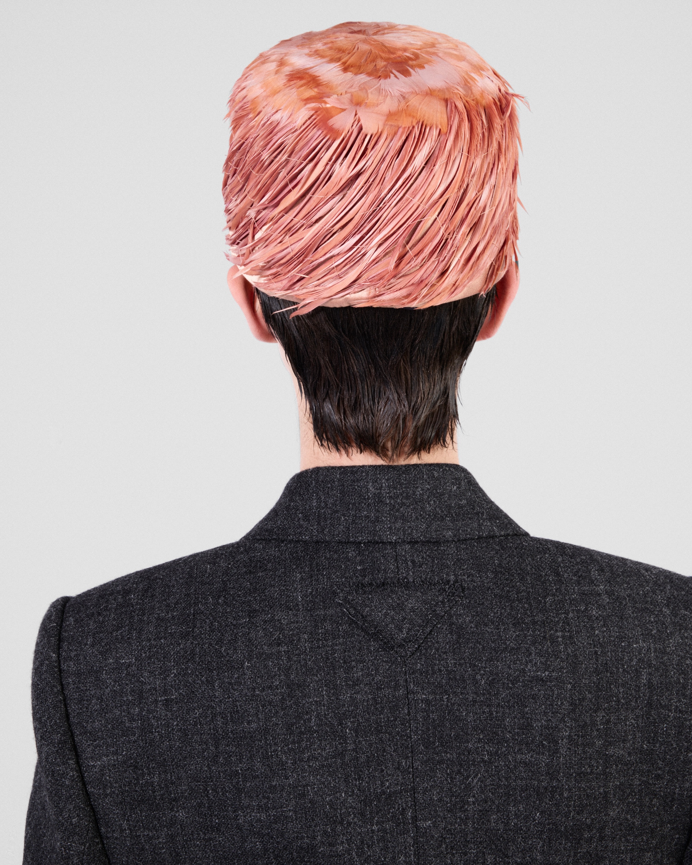 Patent leather and feather hat - 5