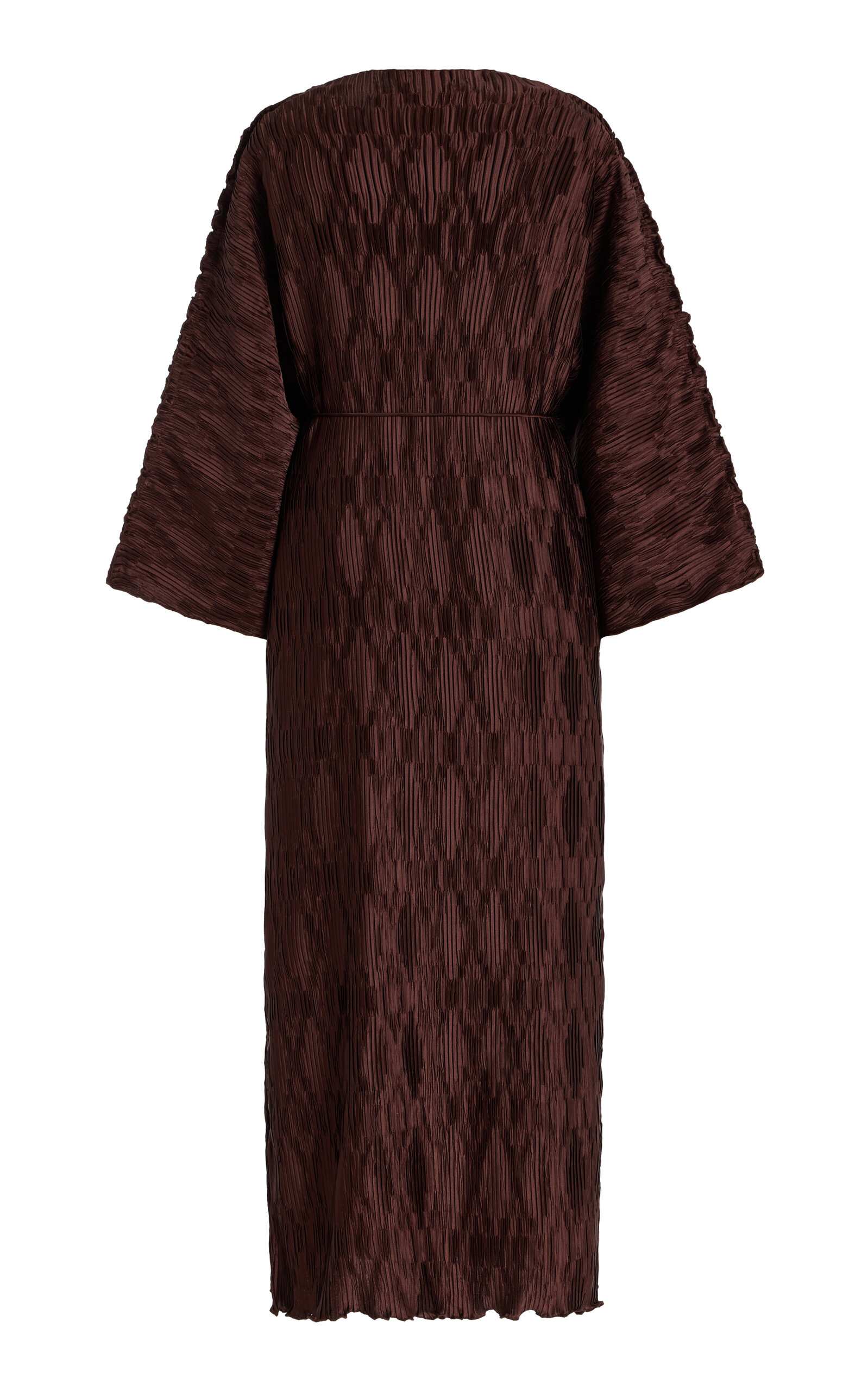 Tralaido Plisse Dress brown - 5