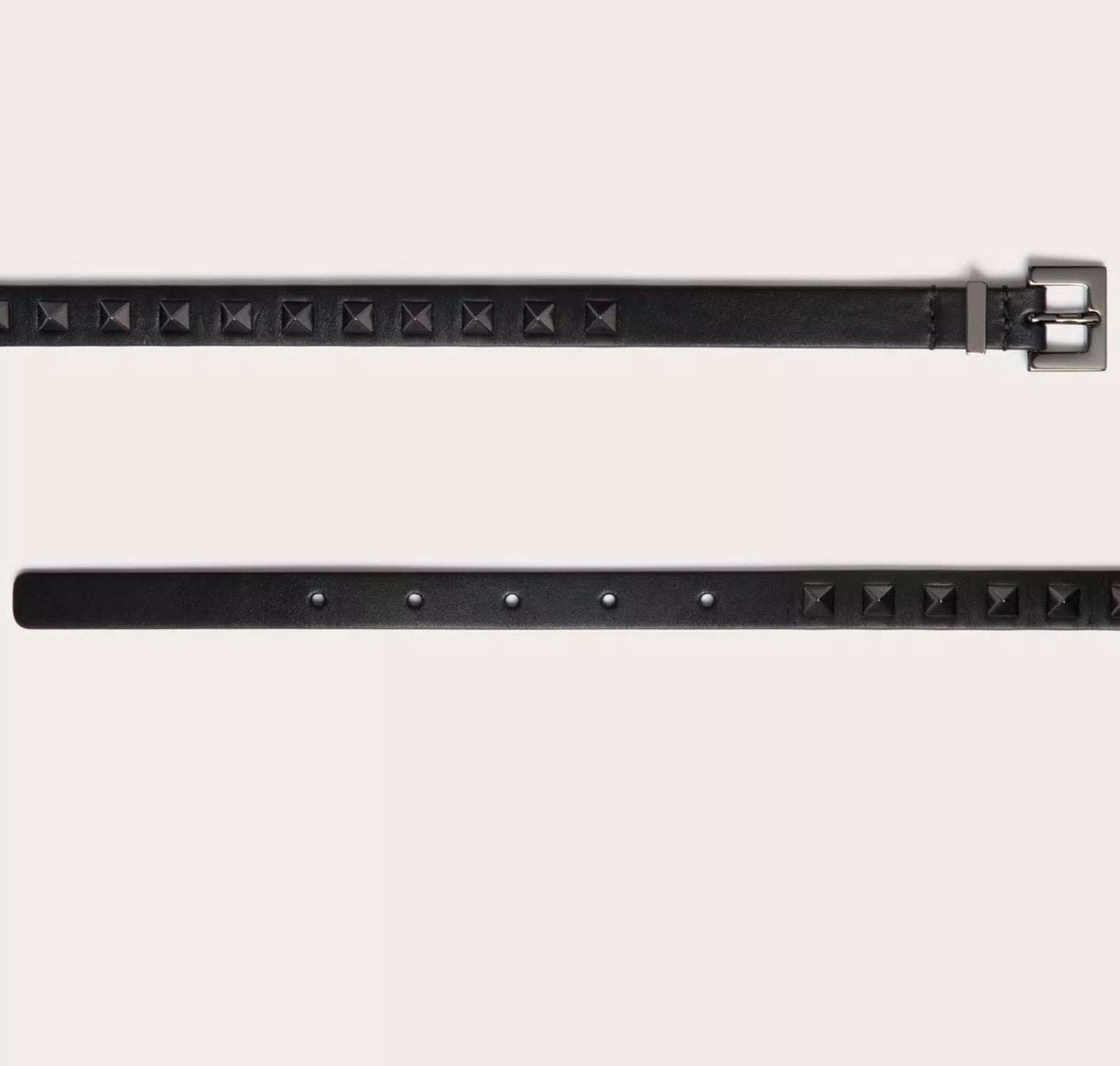 Valentino Rockstud Belt In Shiny Calfskin 15 Mm - 3
