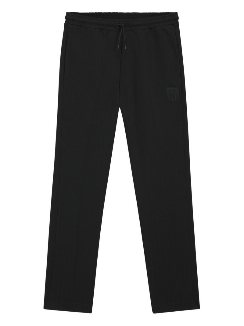ribbed logo track pants 1