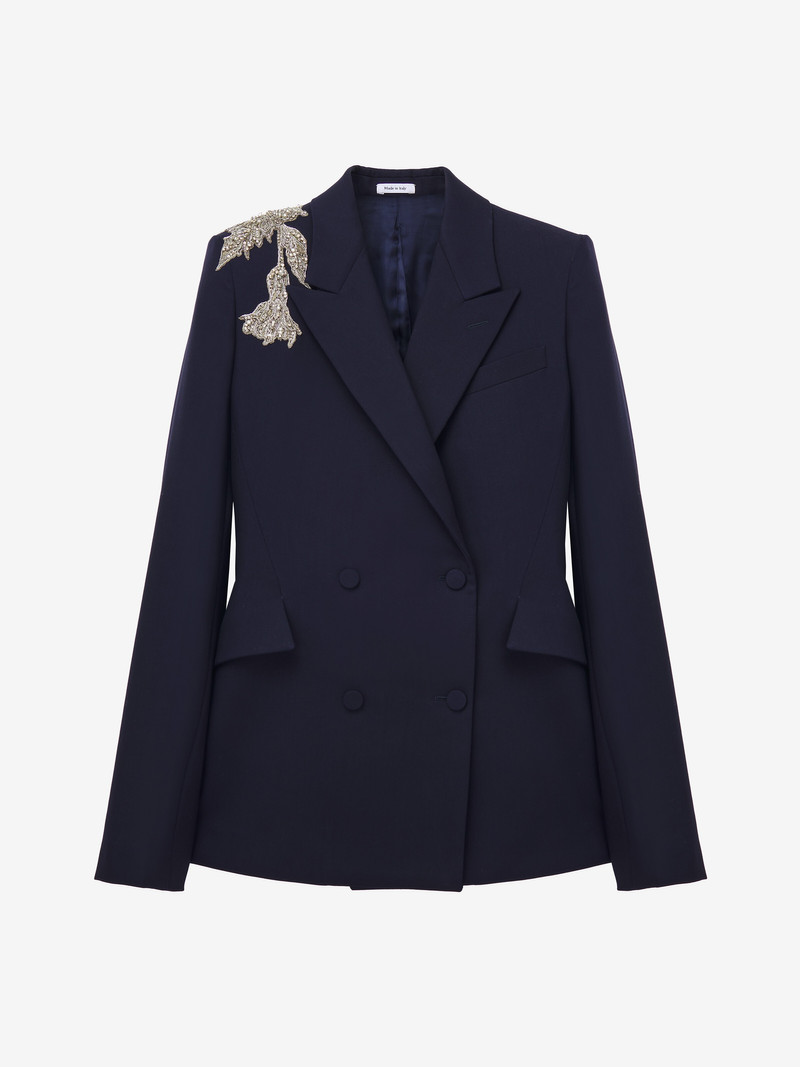 Embroidered Double-breasted Jacket 1