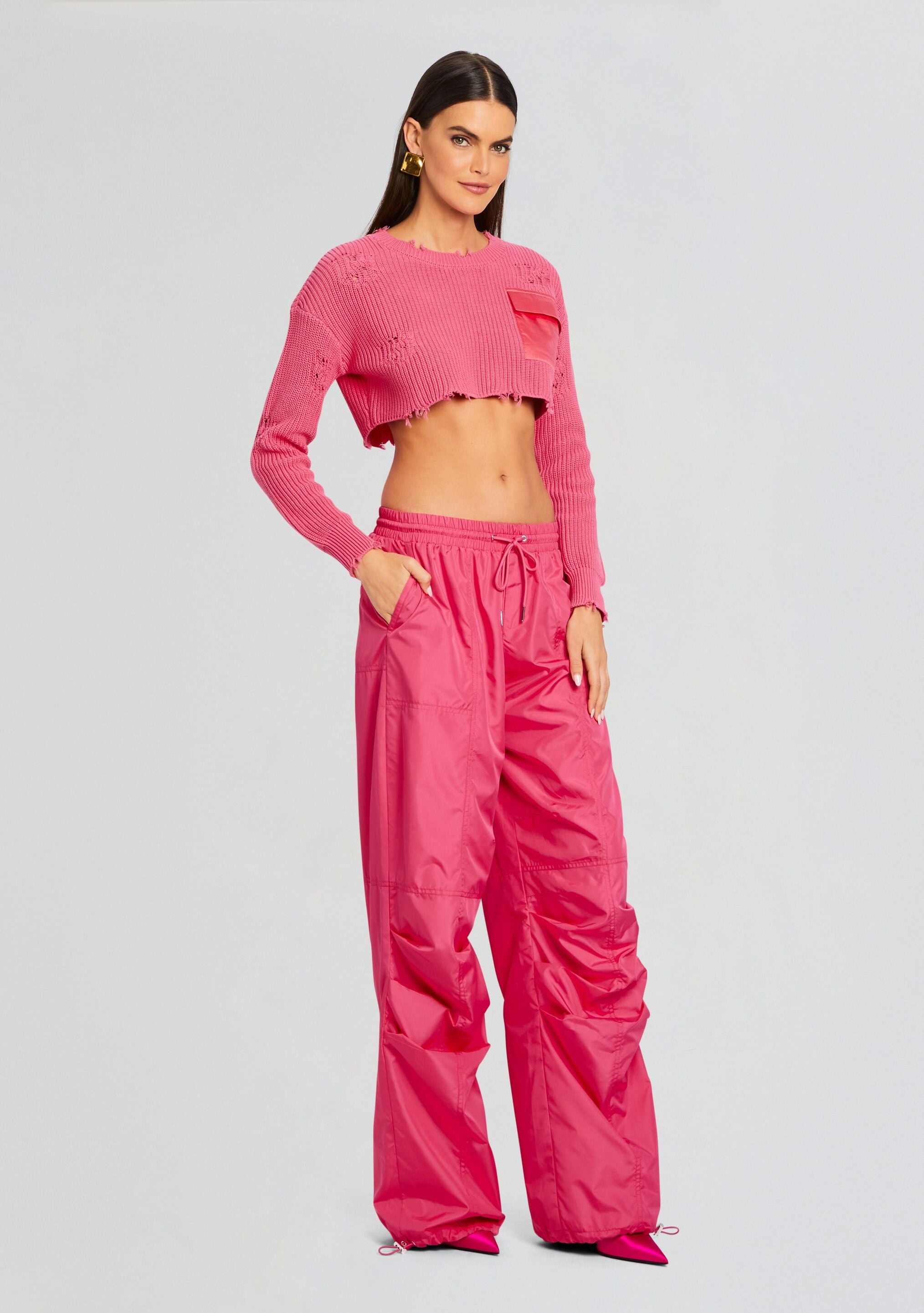 ADELIA RUCHED CARGO PANT - 3