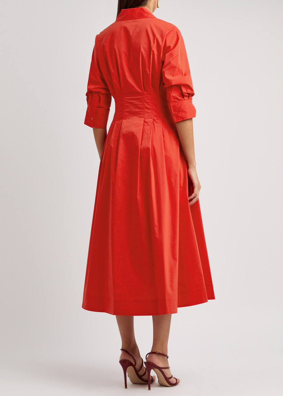Simkhai Jazz Cotton-blend Poplin Midi Shirt Dress - 3