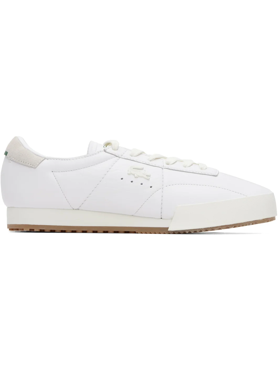 White Aura Leather Sneakers - 1