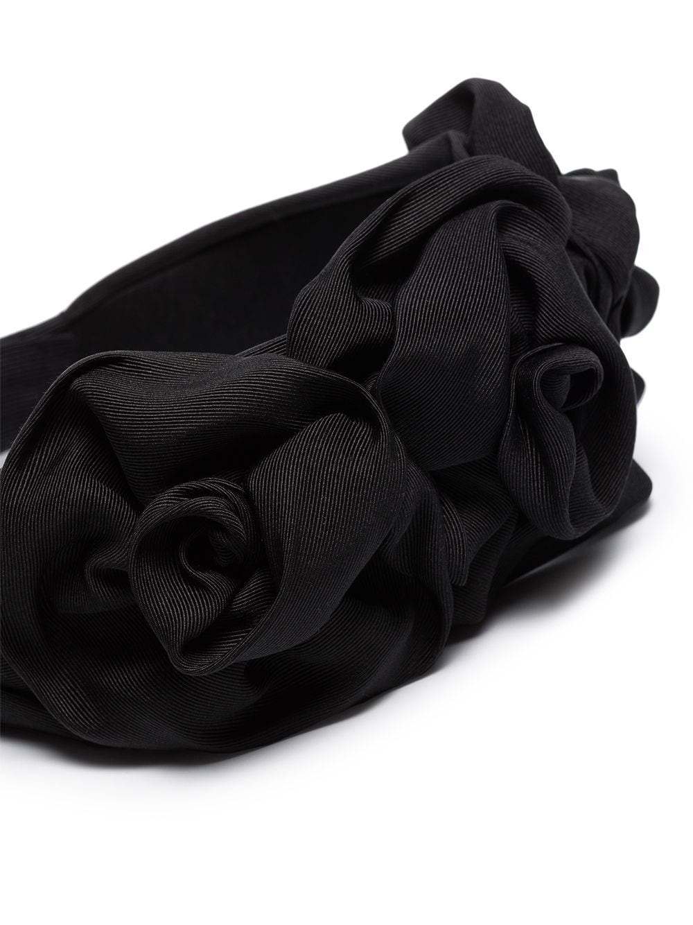 oversized rose appliqué headband - 3