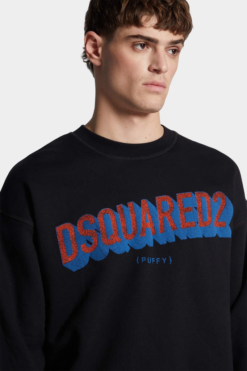 RELAX FIT TACTILE LOGO CREWNECK - 5