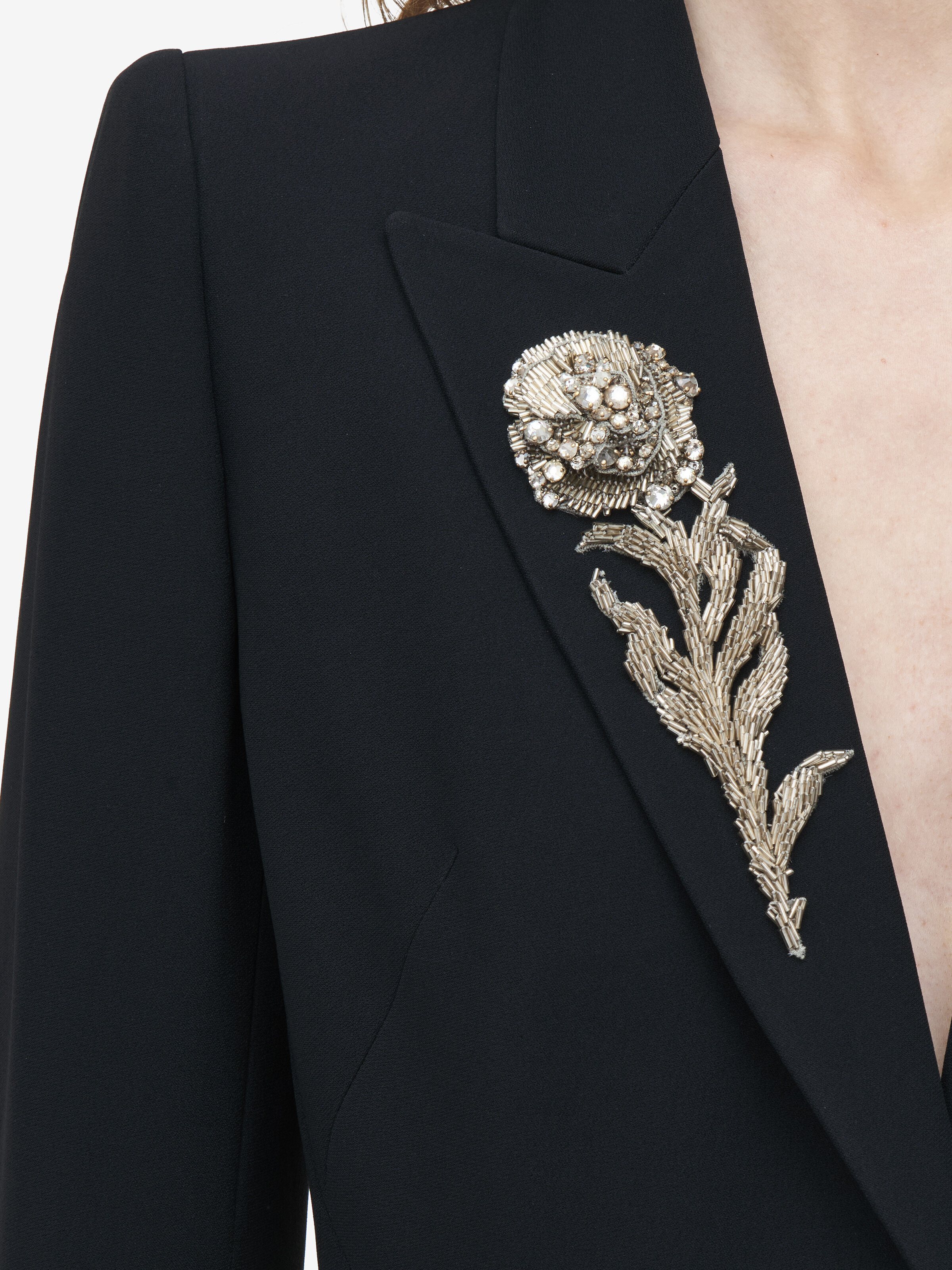 Peak Shoulder Embellished Jacket - 5