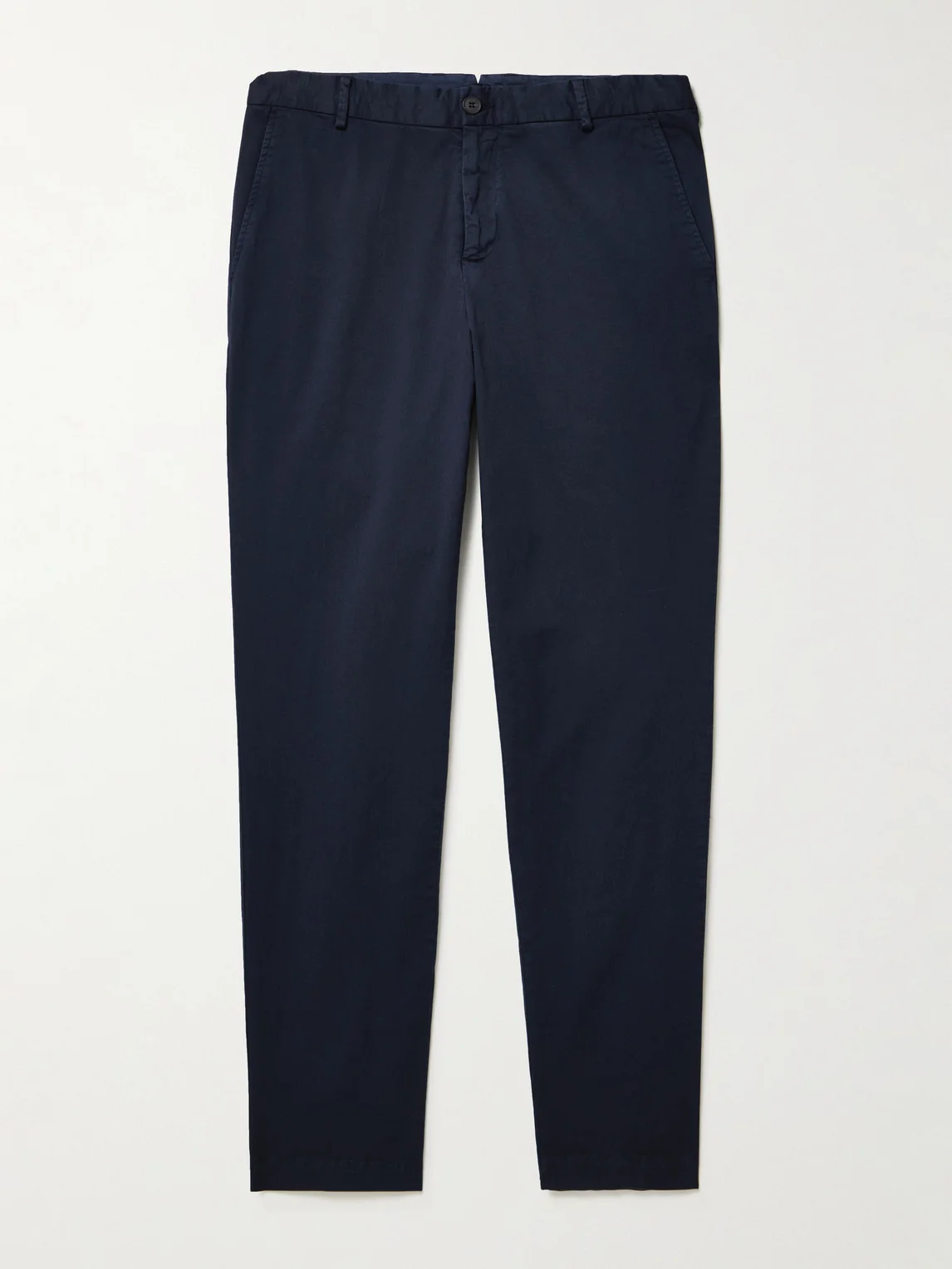 Straight-Leg Garment-Dyed Cotton-Blend Twill Chinos - 1