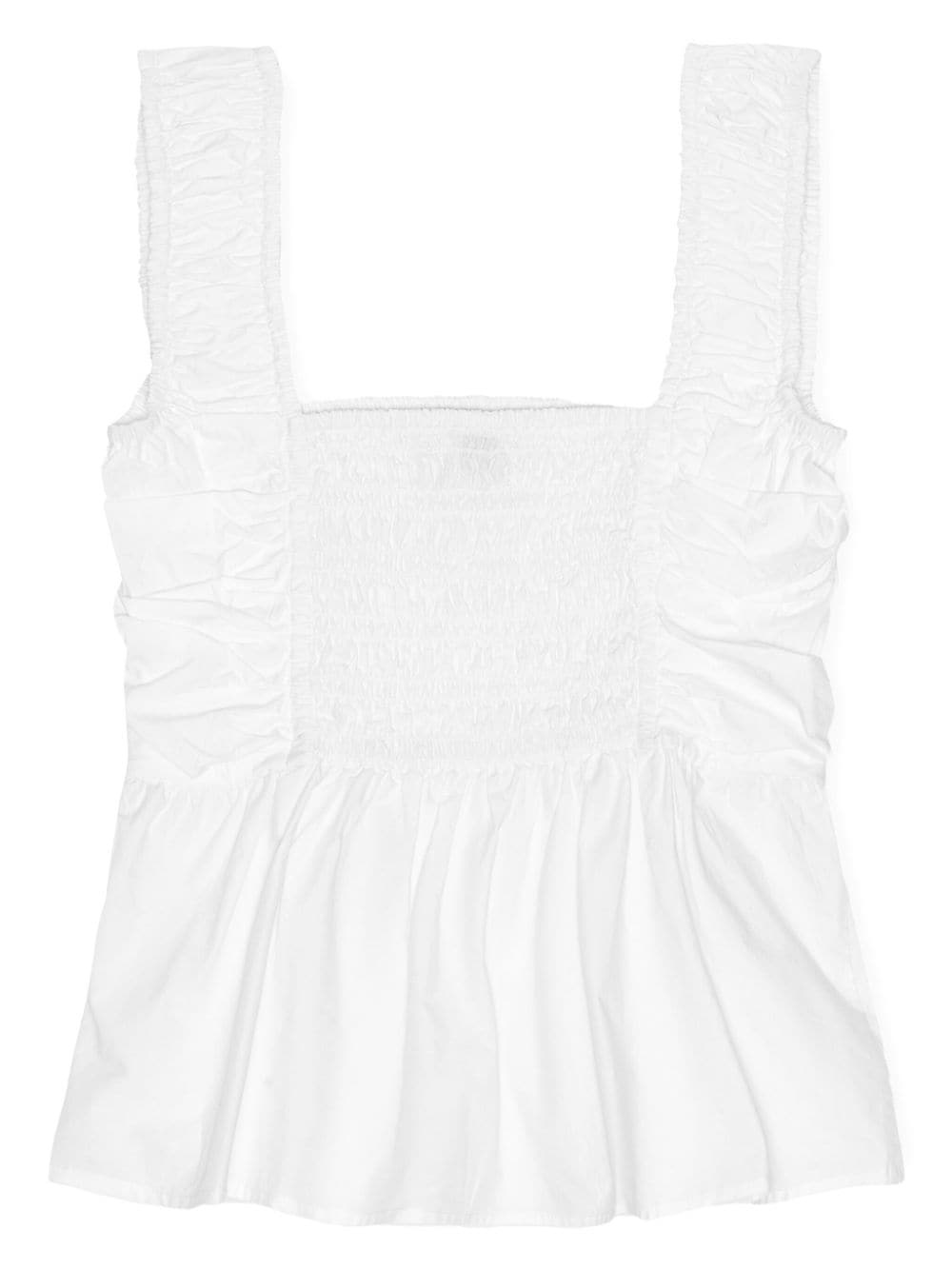 gathered detailing peplum blouse - 6