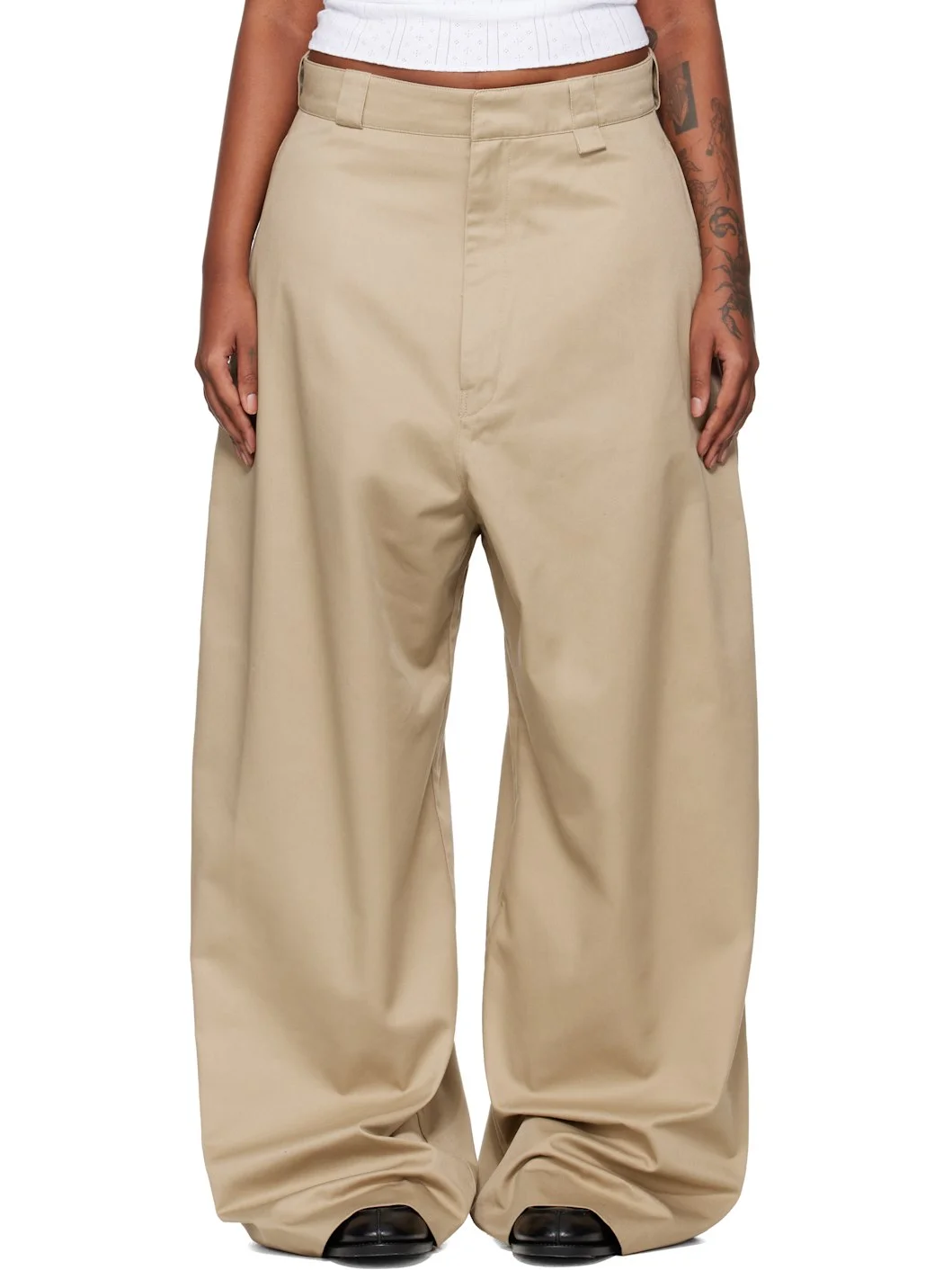 Beige Cholo Chino Trousers - 1