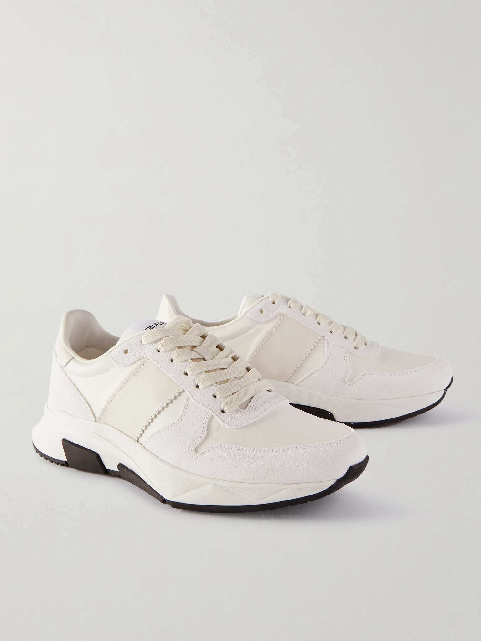 Jagga Leather-Trimmed Nylon and Suede Sneakers - 4