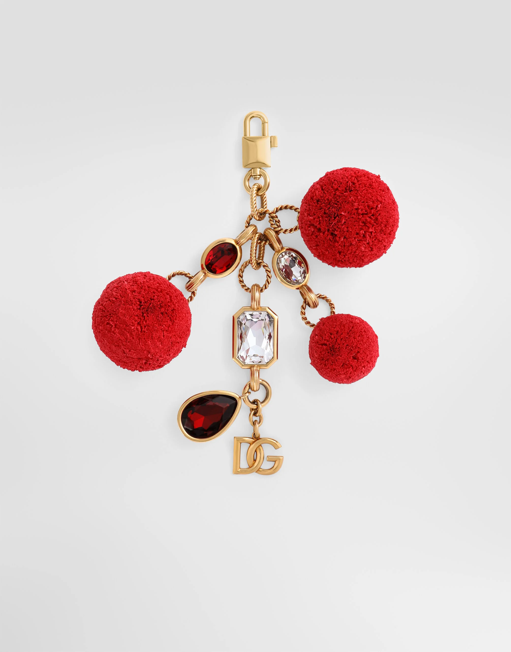 Metal keychain with charms - 1