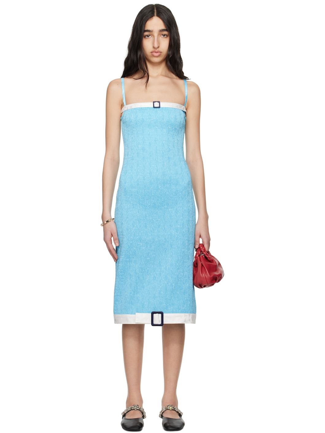 Blue Audrey Pool Midi Dress - 1