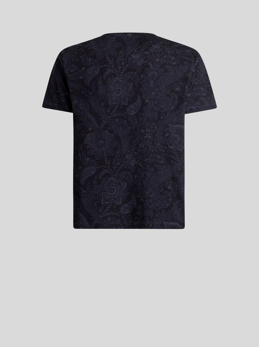 T-SHIRT WITH FLORAL PAISLEY PRINT - 5