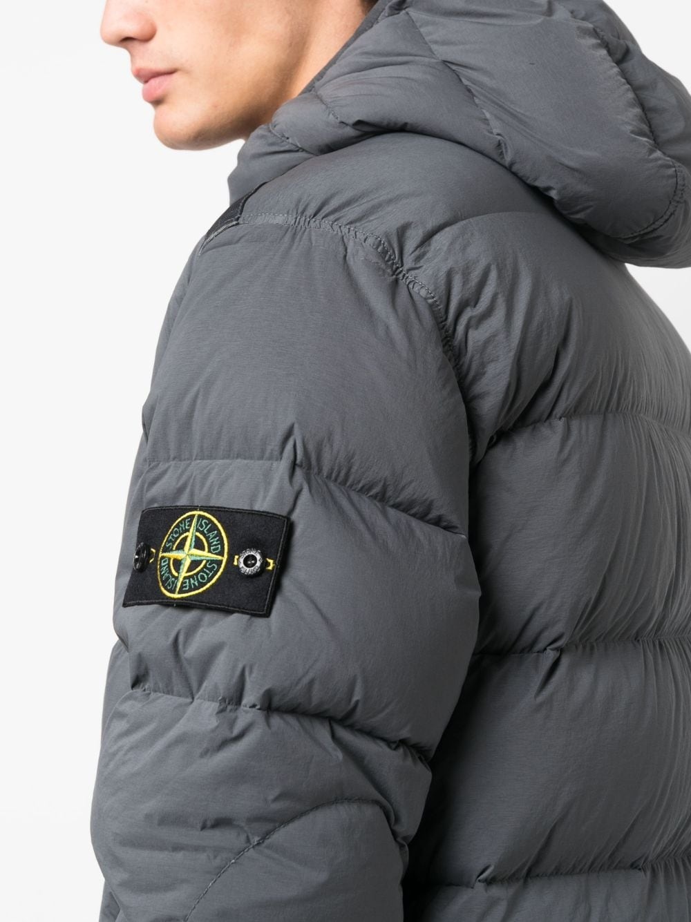 feather down hooded coat - 5
