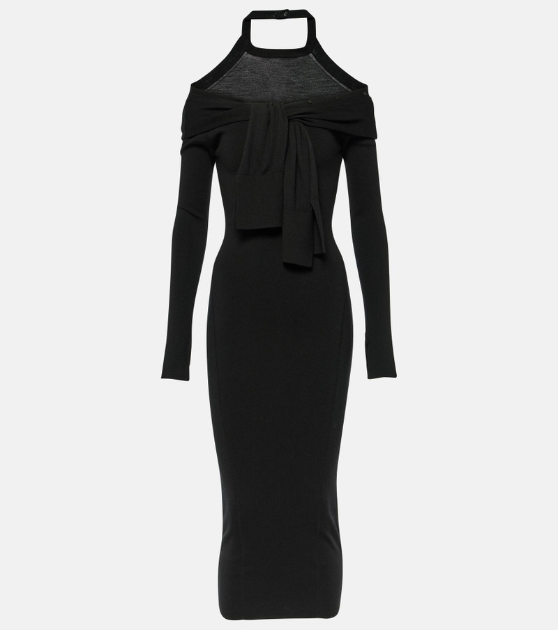 La robe Doble wool-blend midi dress - 1