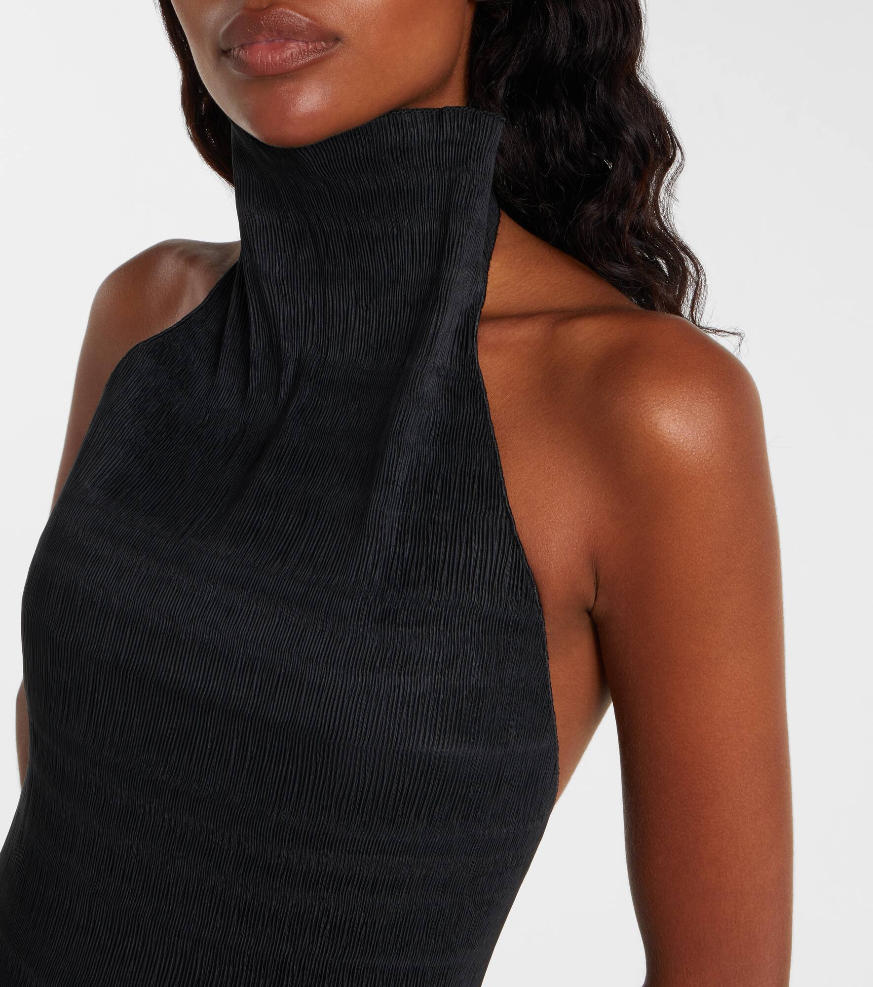 Shirred turtleneck top - 4
