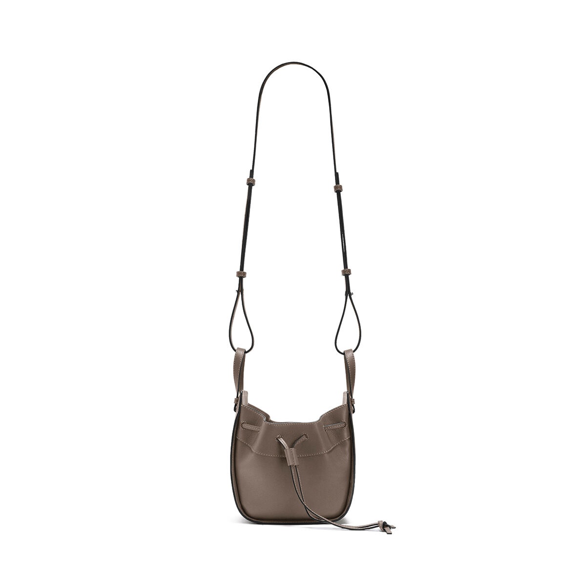 Mini Hammock Drawstring bag in nappa calfskin - 5