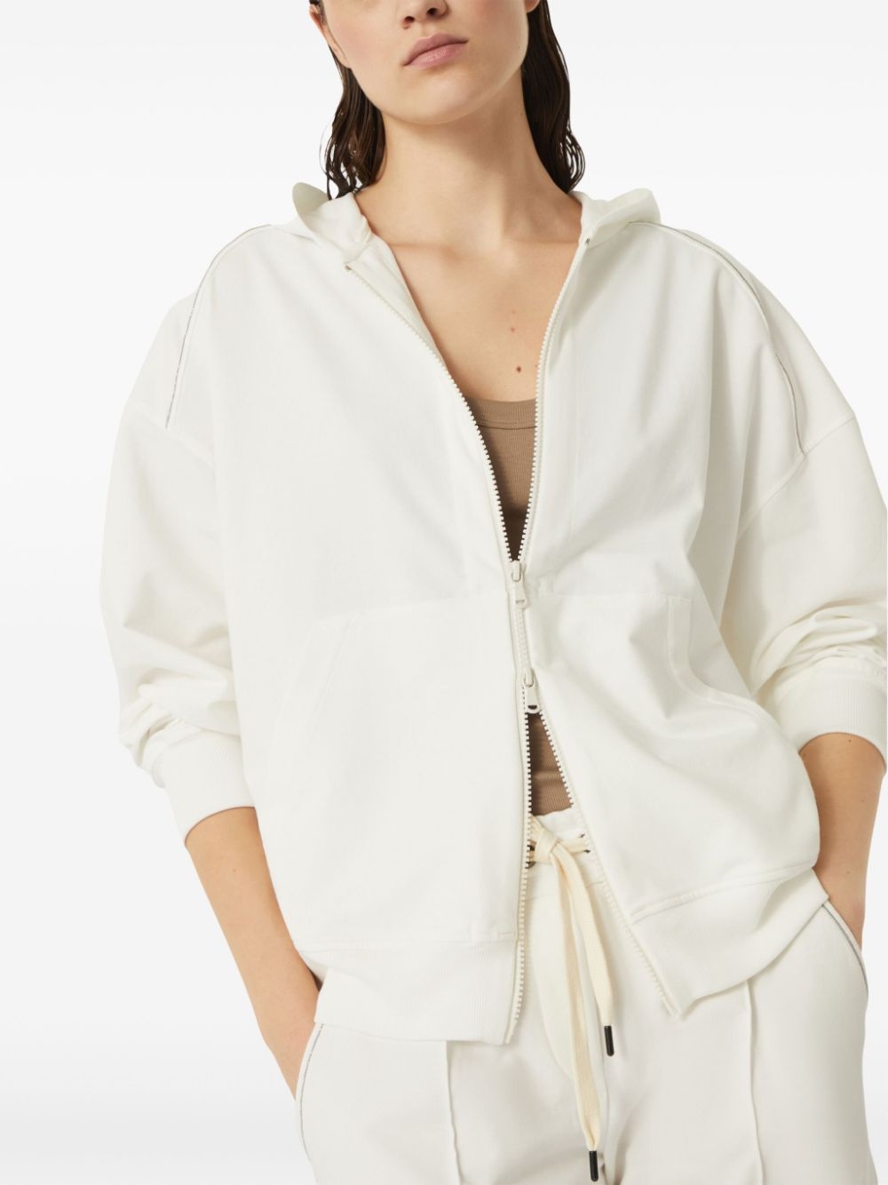 Monili-embellished hoodie - 6