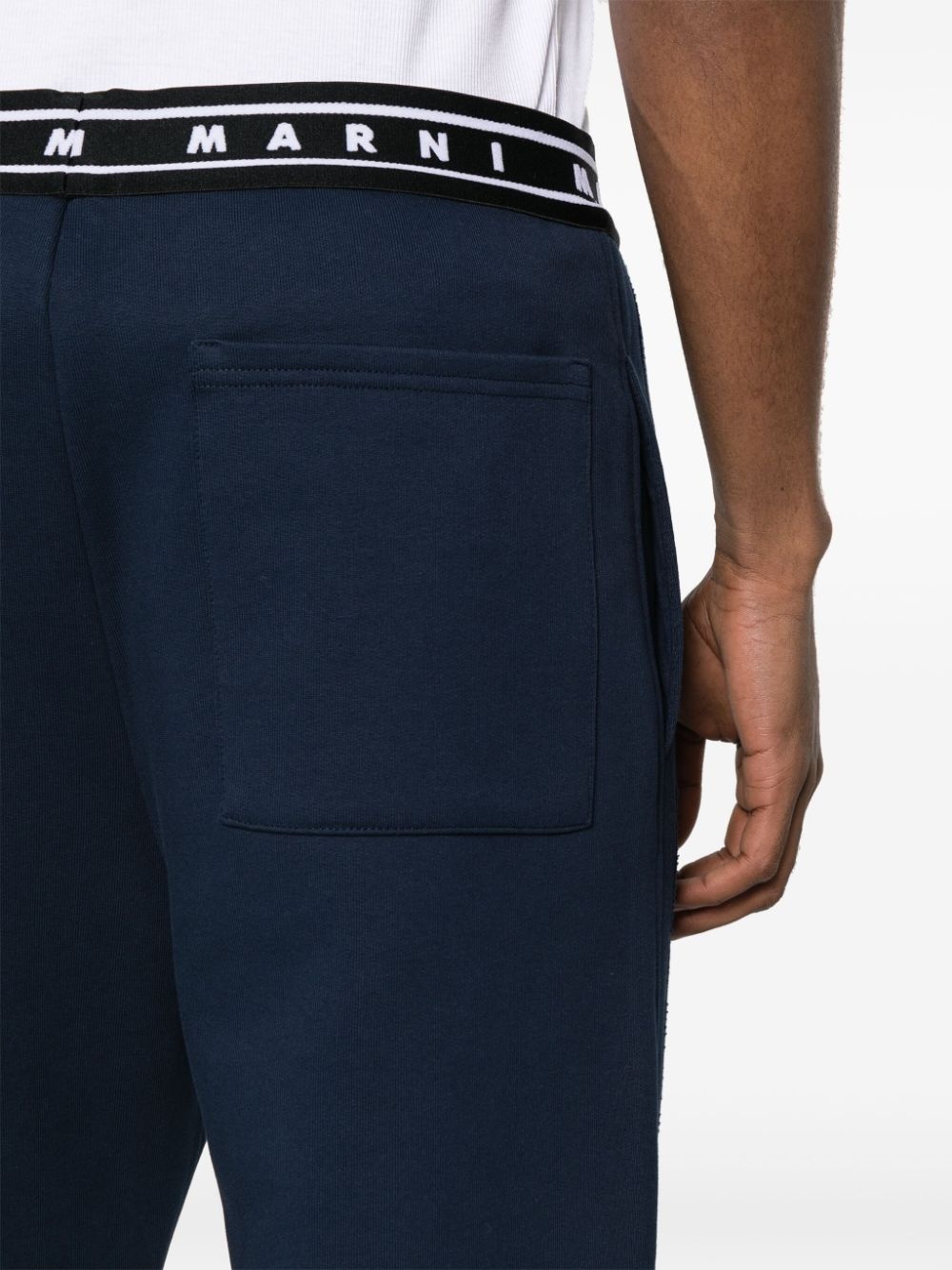 logo-waistband jersey track pants - 5