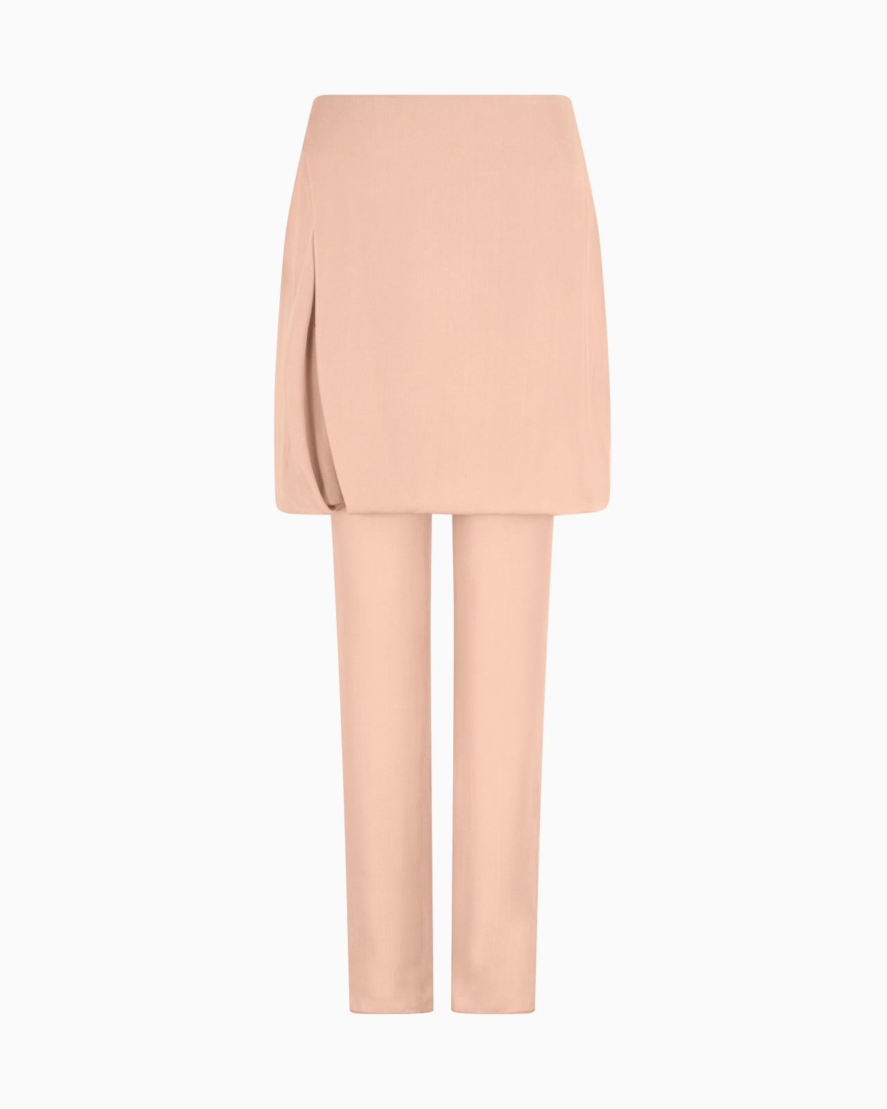 TROUSERS WITH WASHED SILK DOUBLE GEORGETTE PANEL - 1