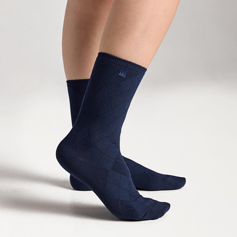 3 Pack Pointelle Argyle Crews 1