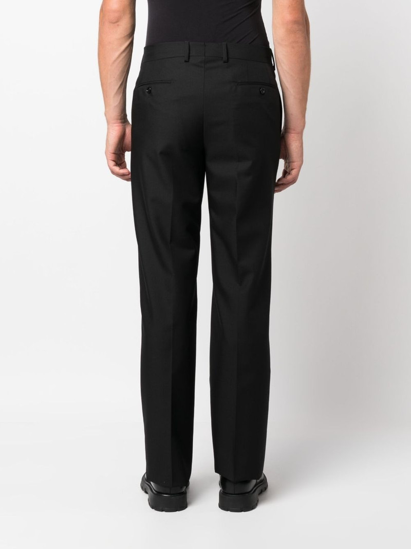 pressed-crease tapered-leg trousers 4