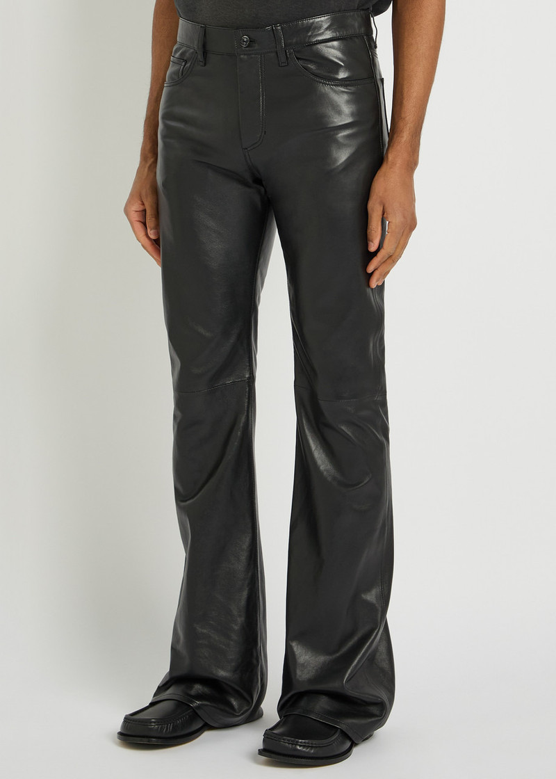 Acne Studios Acne Studios Bootcut Leather Trousers outlook