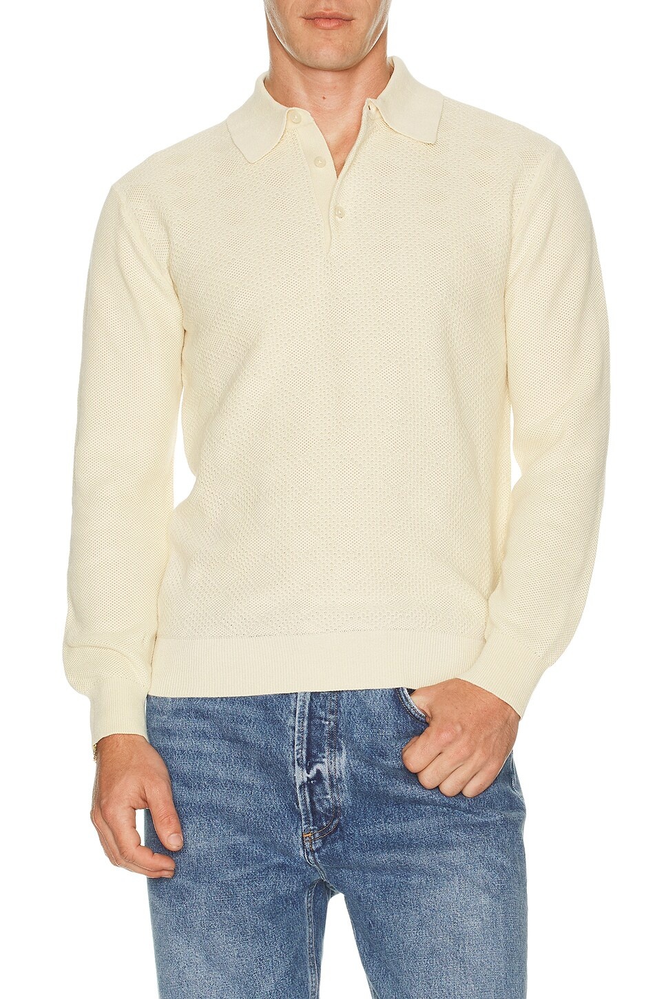 Knit Polo Diamond Pattern - 3