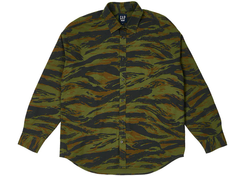 PALACE Palace x Gap Drop Shoulder Oxford Shirt Camo outlook