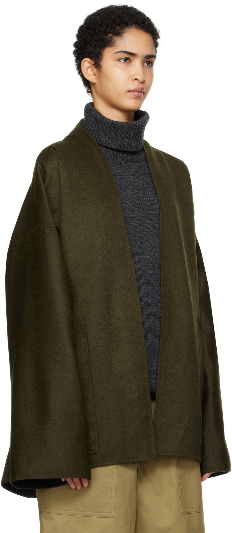 SOFIE D'HOORE Khaki Chiba Reversible Jacket outlook