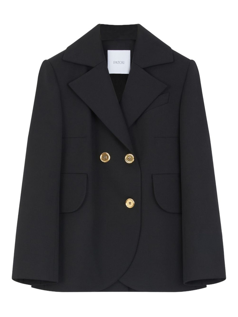 belted double-breasted blazer 1