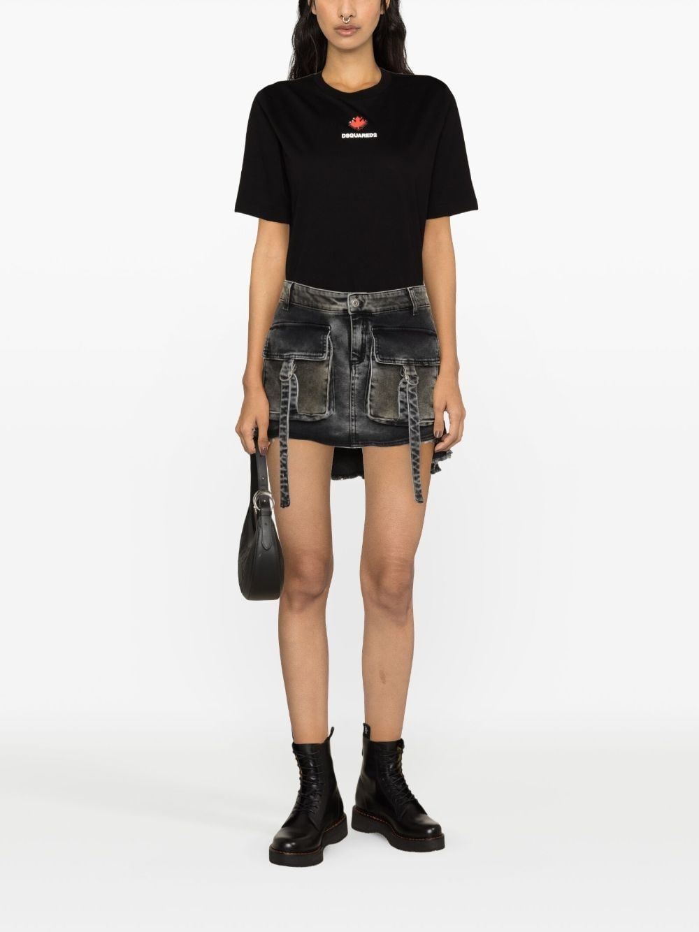 logo-print cotton T-shirt - 2