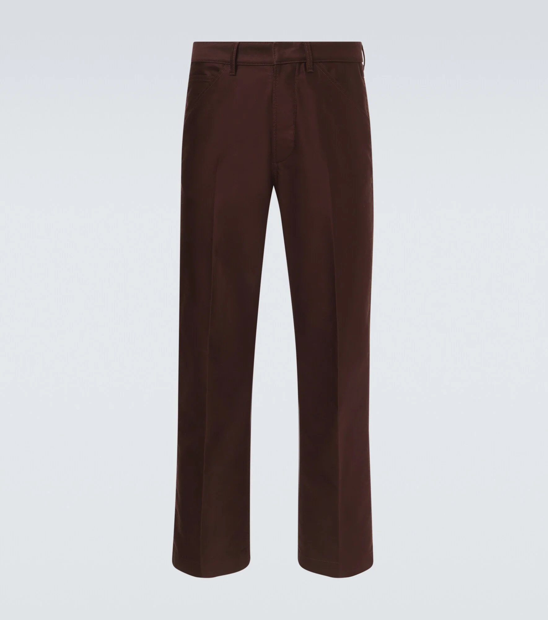 Cotton satin cargo pants - 1