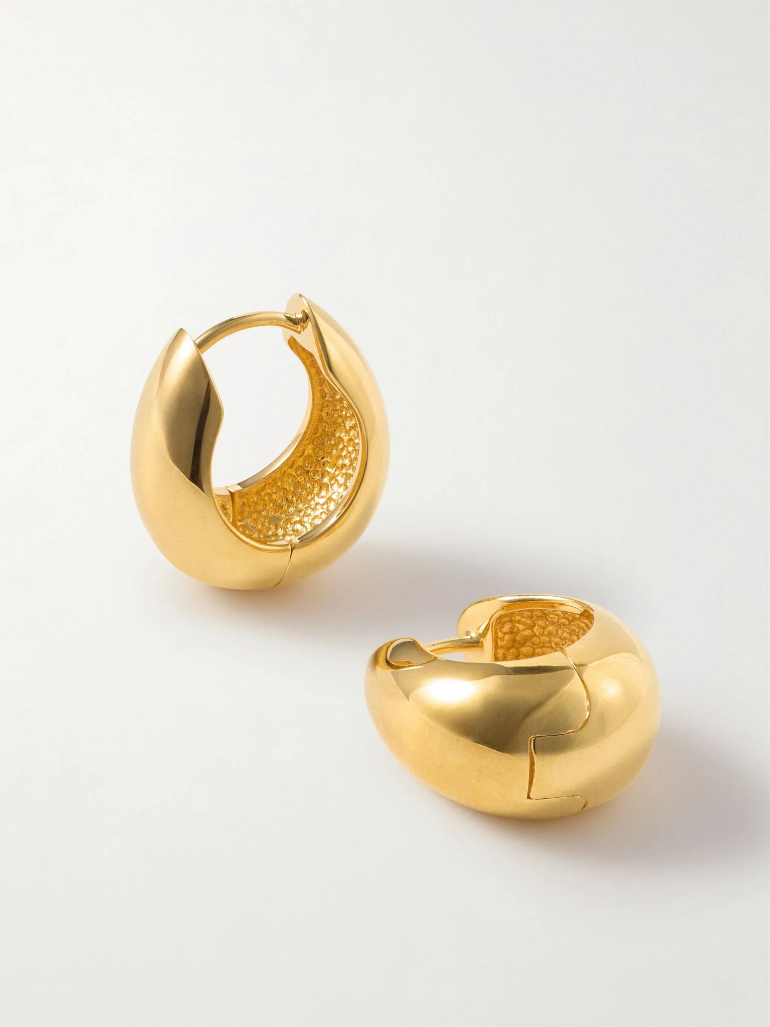 Gold vermeil hoop earrings Gold - 1