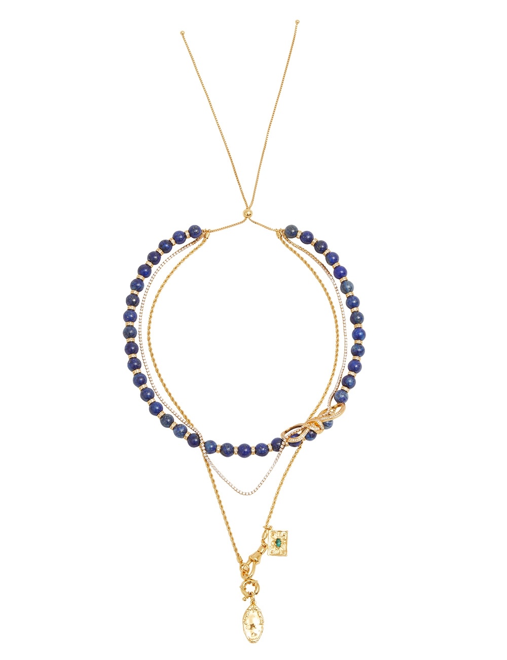 TANGLED COLLAGE CHAIN NECKLACE - 1