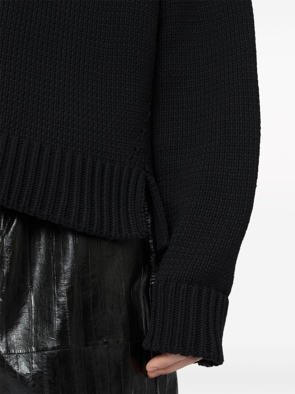 crew-neck knitted jumper - 5