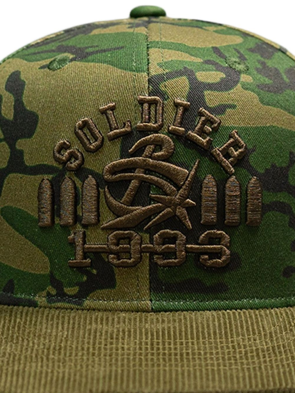 camouflage-print corduroy baseball cap - 2