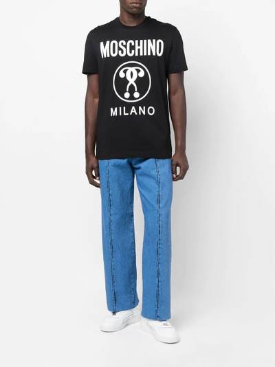 Moschino logo-print organic-cotton T-shirt outlook