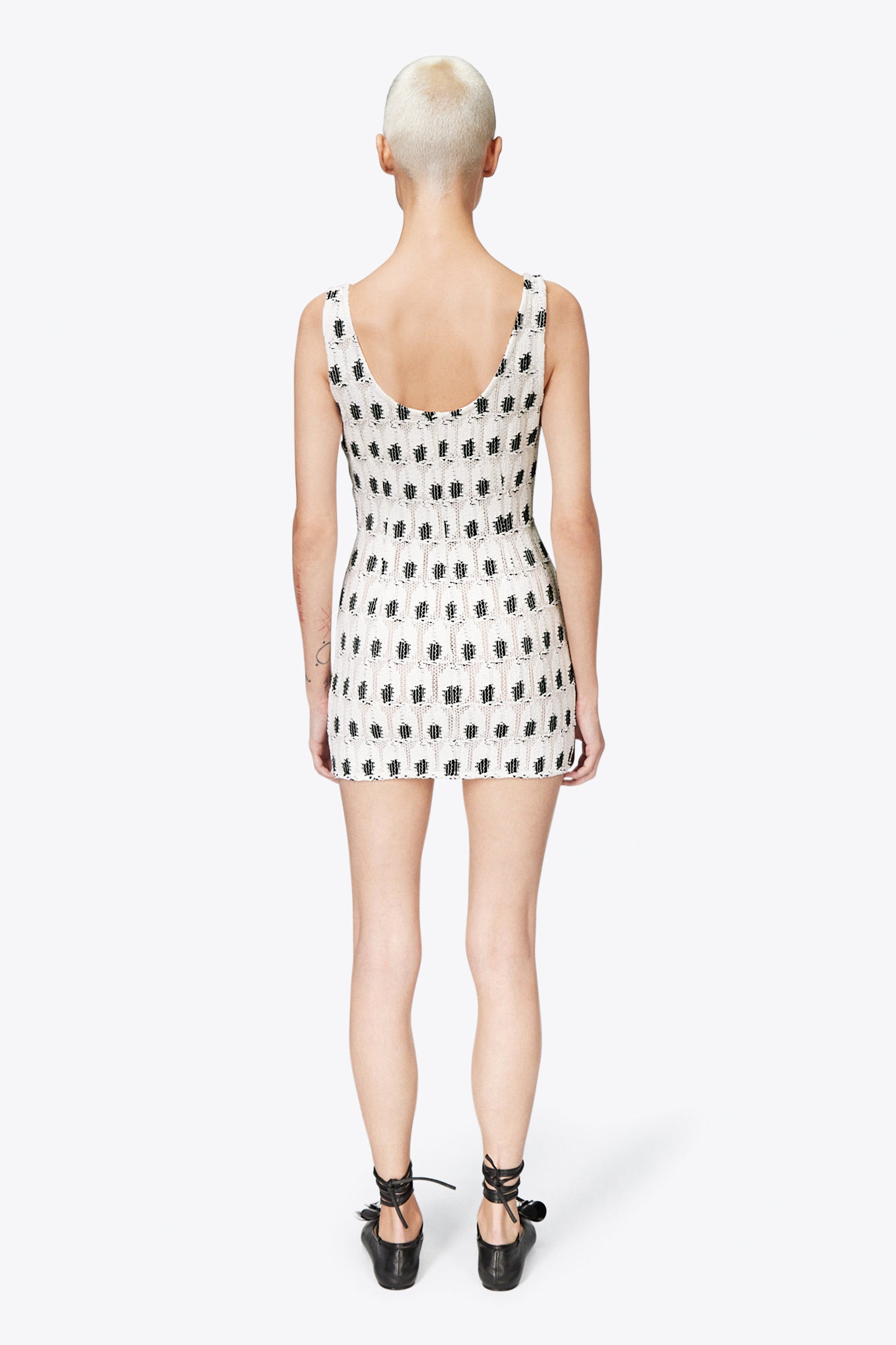 CROCHET EYE TANK DRESS - 5