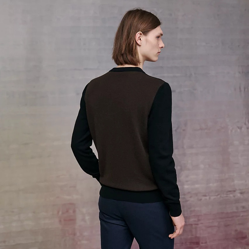 Hermès "Maxi sellier" crewneck sweater outlook