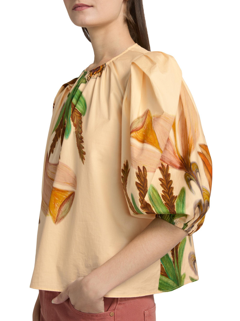 Women's Anna Zemankova Ravena Printed Cotton Top - Inner Nature 6