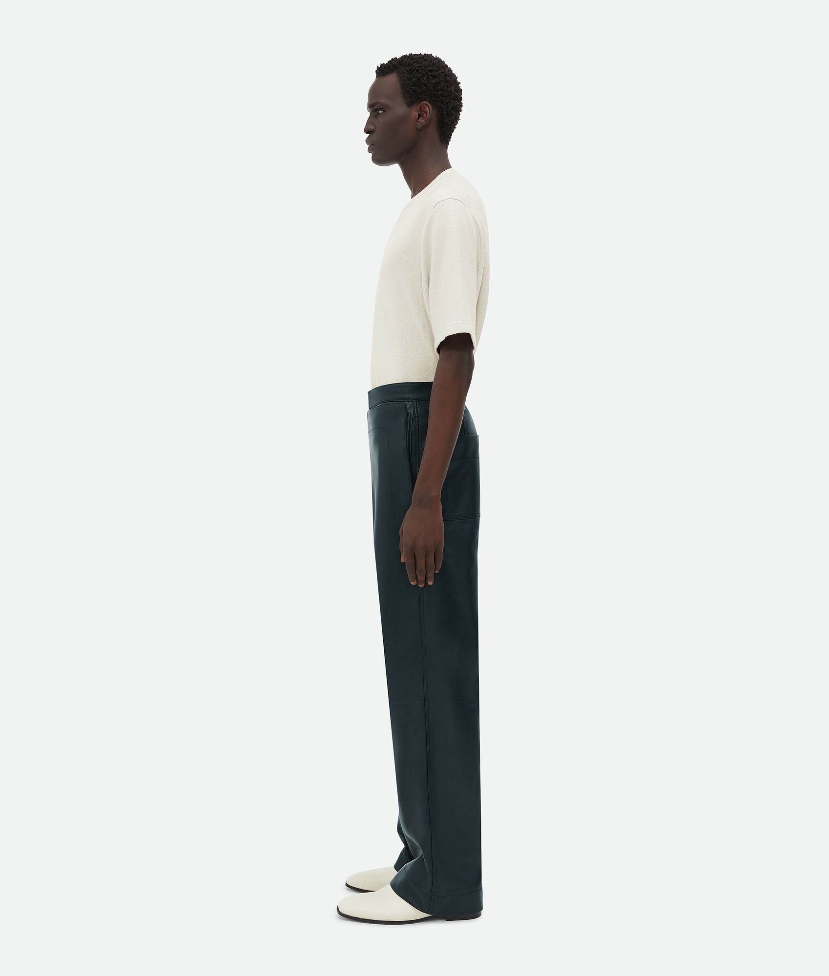 Bottega Veneta Leather Sailor Trousers | REVERSIBLE