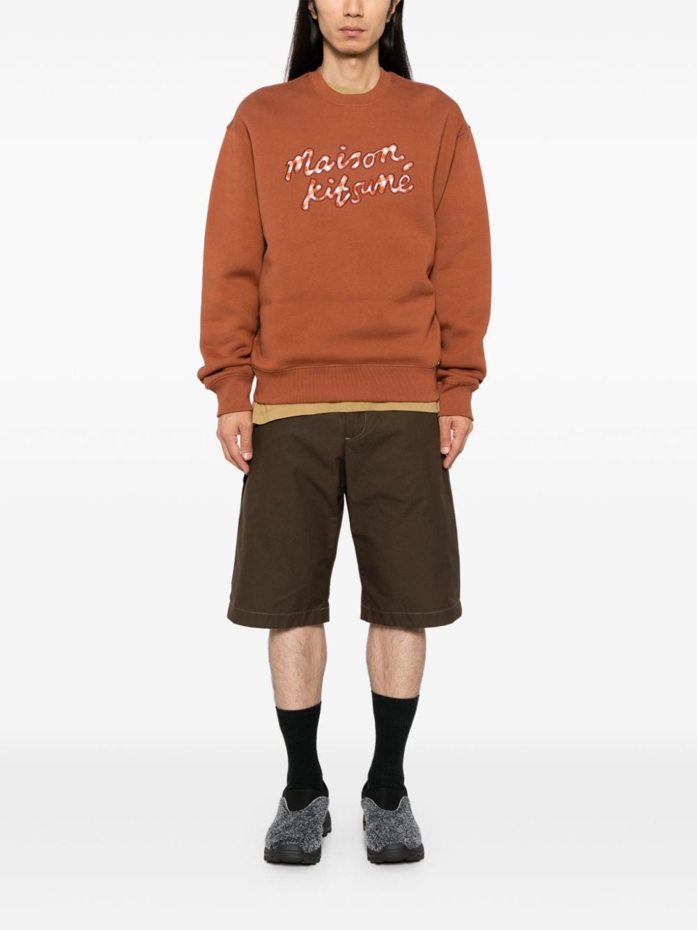 Handwriting Gingham sweatshirt - 2